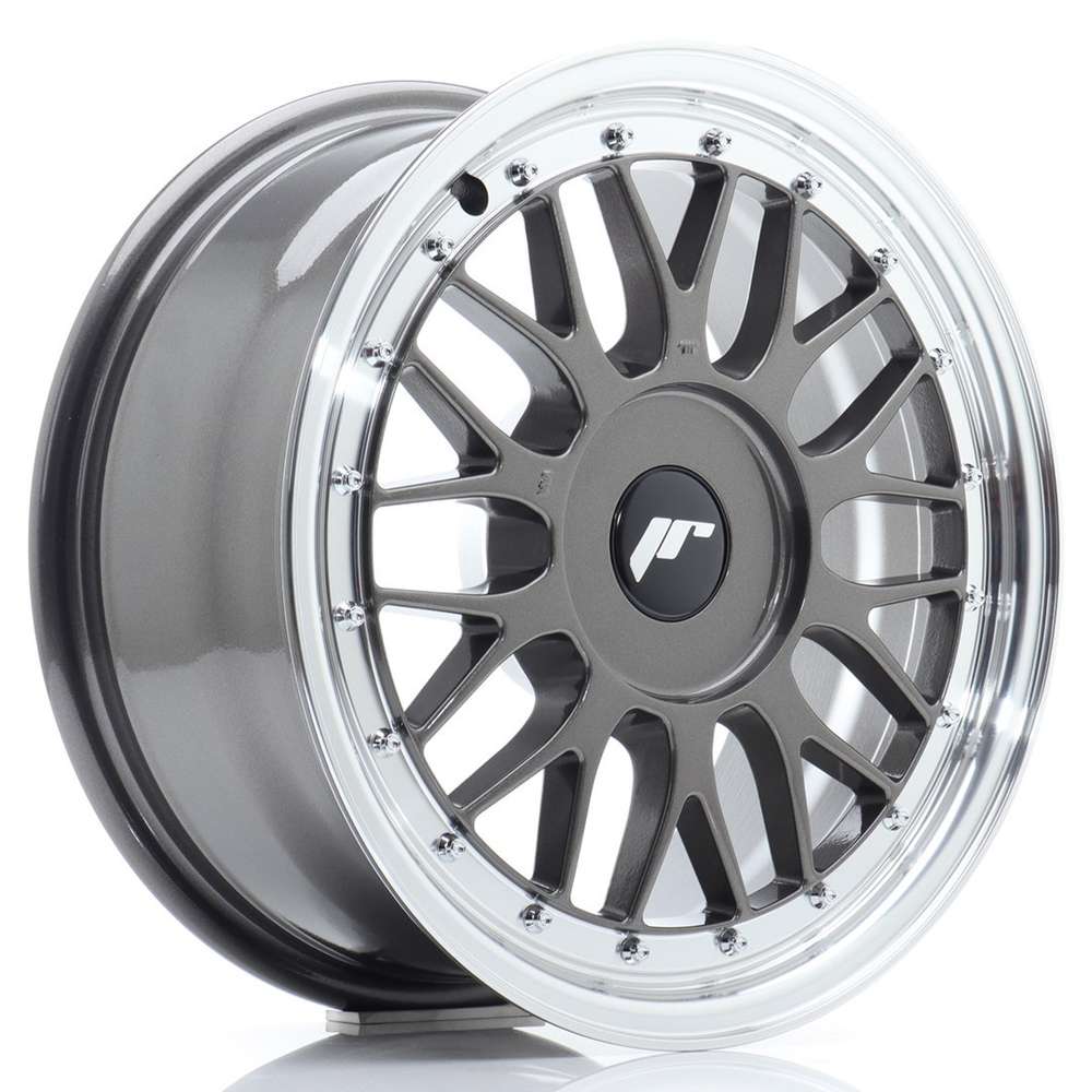 Japan Racing JR23 16" 7J ET20-ET45 + 8J ET20-ET45 BLANK Hyper Gray w/ Machined Lip