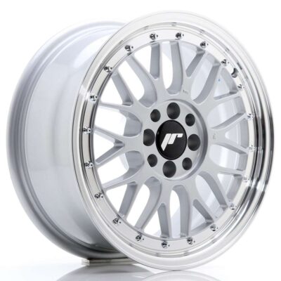 Japan Racing JR23 16" 7J ET20 4x100/4x108 Hyper Silver w/ Machined Lip