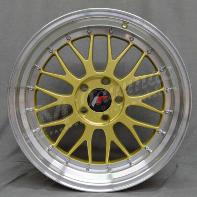 Japan Racing JR23 17" 8J ET20-ET45 BLANK Gold w/ Machined Lip