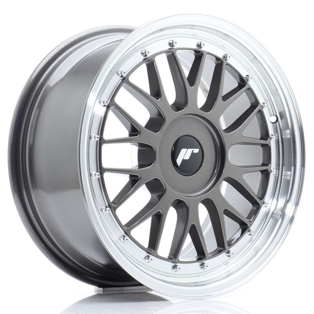 Japan Racing JR23 17" 8J ET20-ET45 BLANK Hyper Gray w/ Machined Lip