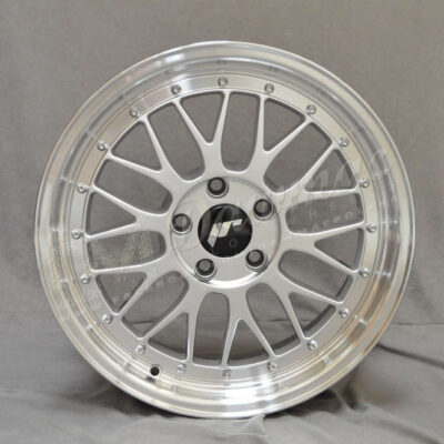 Japan Racing JR23 17" 8J ET20 5x120 Hyper Silver w/ Machined Lip