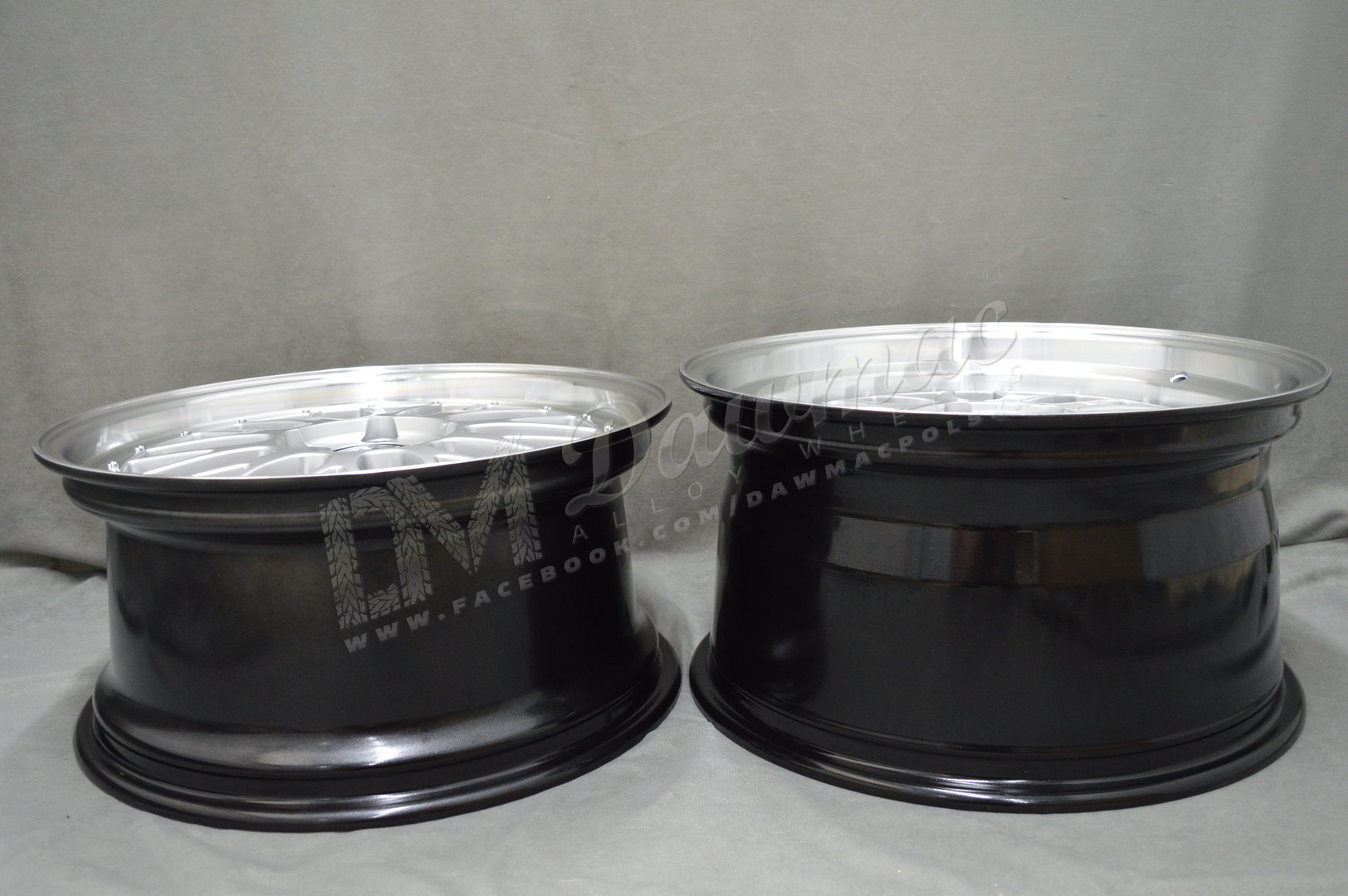 Japan Racing JR23 18" 8,5J ET25-ET48 + 9,5J ET25-ET48 BLANK Hyper Silver w/ Machined Lip - obrazek 8