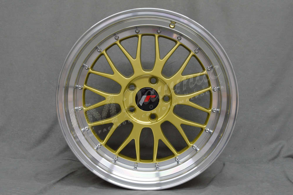 Japan Racing JR23 18" 8,5J ET25-ET48 BLANK Gold w/ Machined Lip