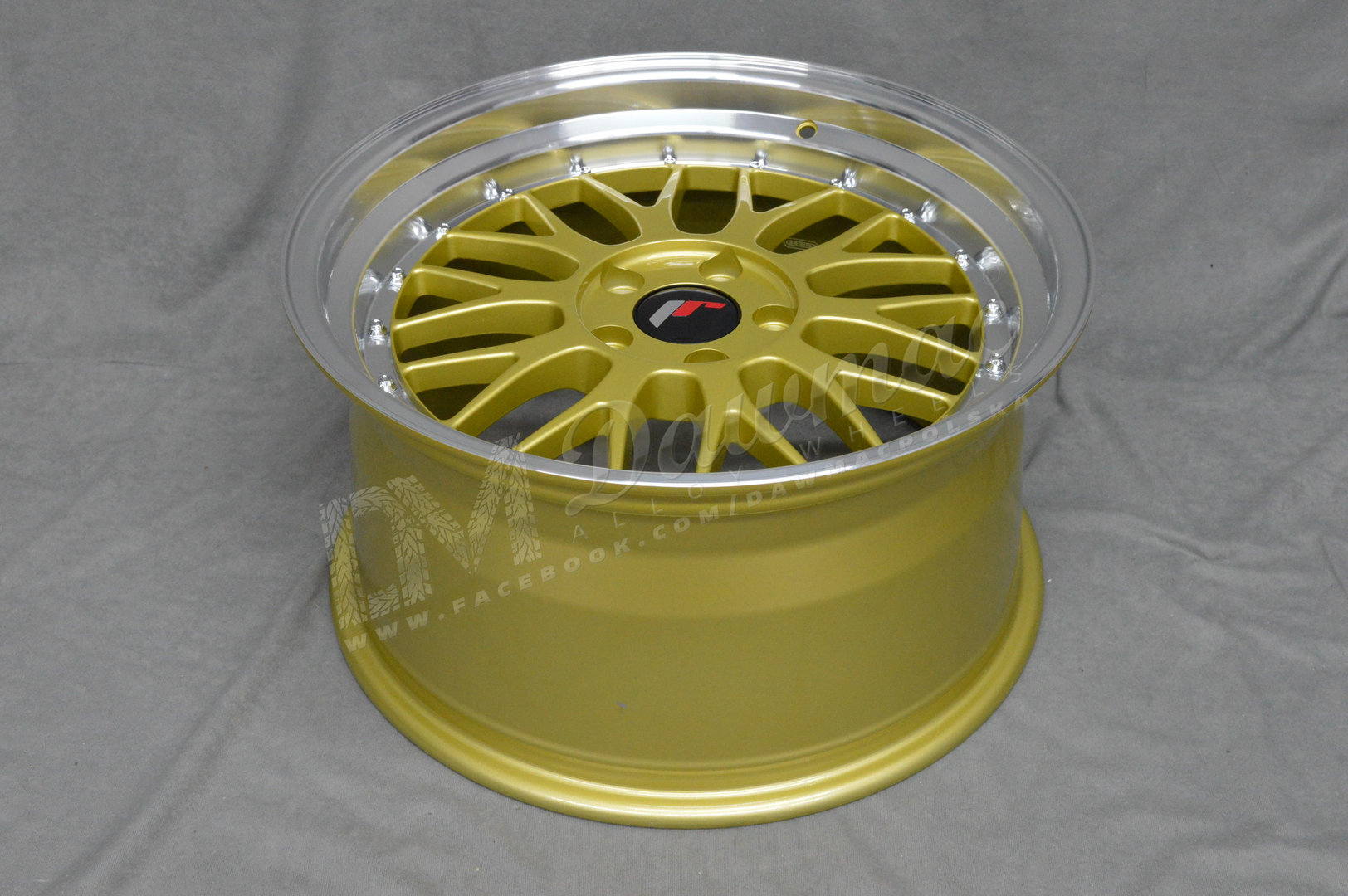 Japan Racing JR23 18" 8,5J ET25-ET48 BLANK Gold w/ Machined Lip - obrazek 5