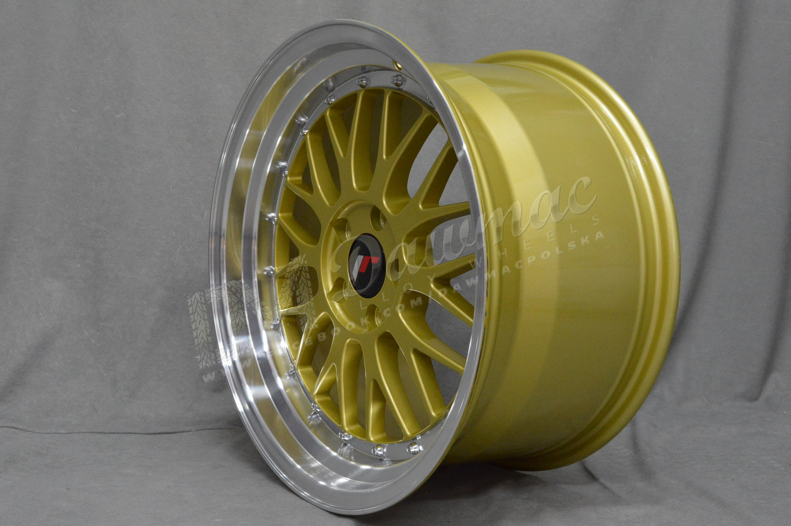 Japan Racing JR23 18" 8,5J ET35 5x120 Gold w/ Machined Lip - obrazek 4