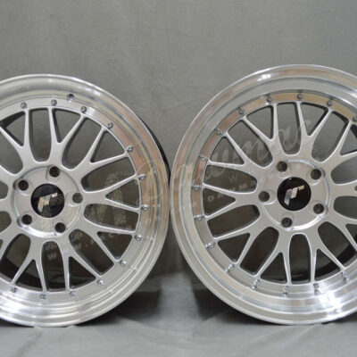 Japan Racing JR23 18" 8,5J ET35 5x120 Hyper Silver w/ Machined Lip