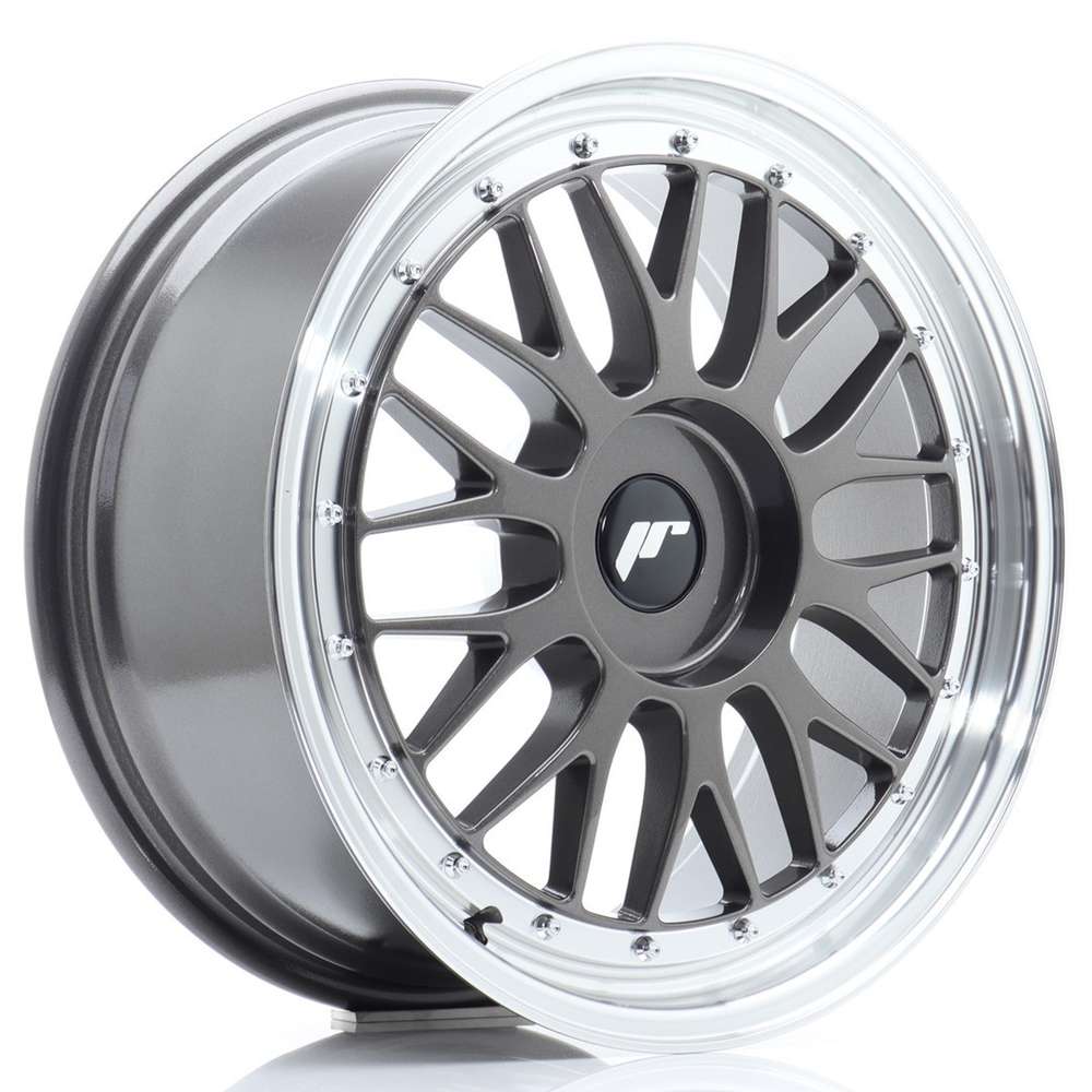 Japan Racing JR23 18" 8J ET30-ET45 + 9,5J ET25-ET48 BLANK Hyper Gray w/ Machined Lip