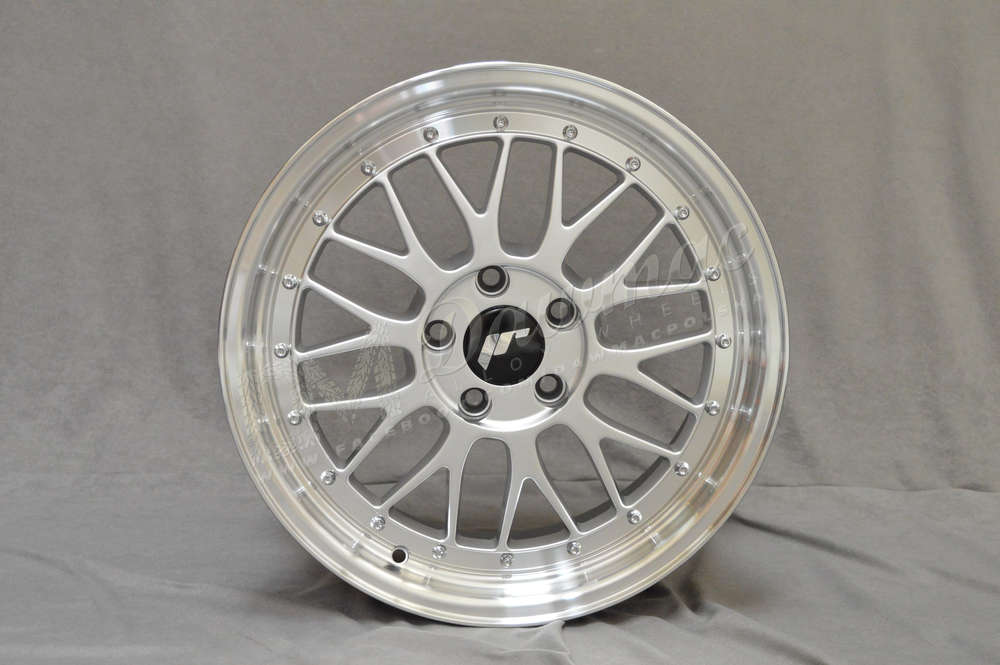 Japan Racing JR23 18" 8J ET35 5x100 Hyper Silver w/ Machined Lip