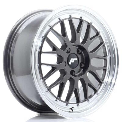 Japan Racing JR23 18" 8J ET40 5x112 Hyper Gray w/ Machined Lip