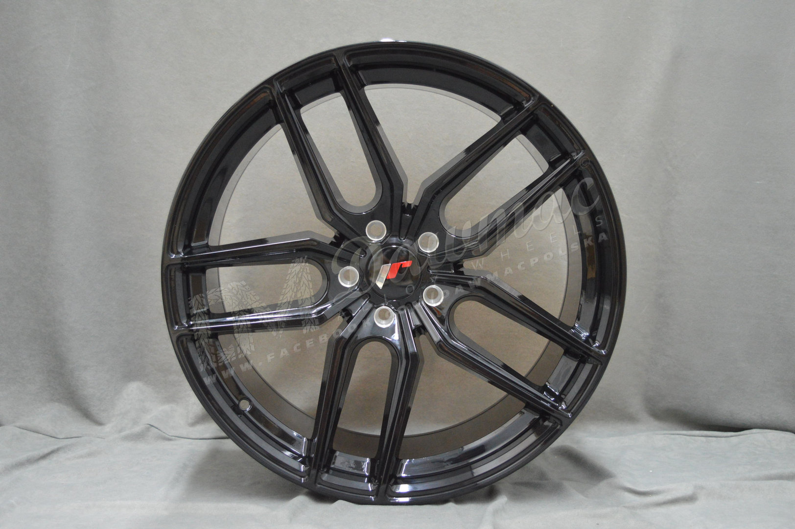 Japan Racing JR25 20" 10J ET20-ET40 + 11J ET20-ET40 BLANK Gloss Black - obrazek 2