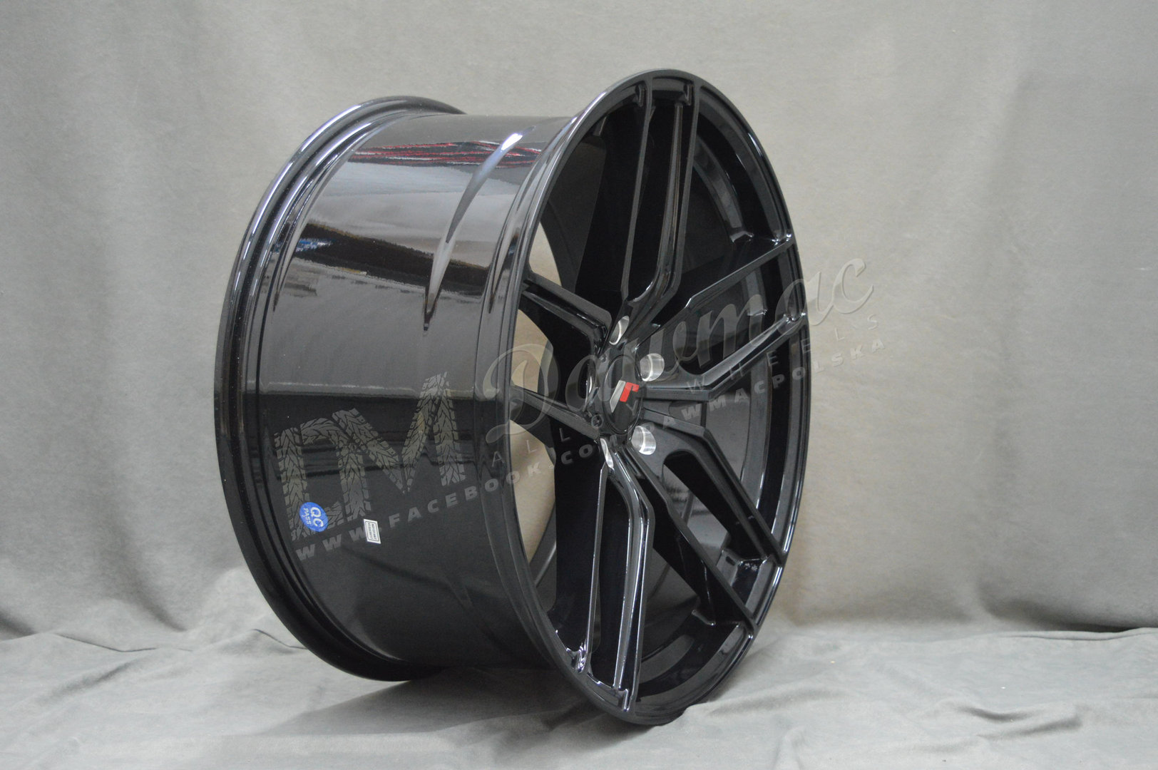Japan Racing JR25 20" 10J ET20-ET40 + 11J ET20-ET40 BLANK Gloss Black - obrazek 4