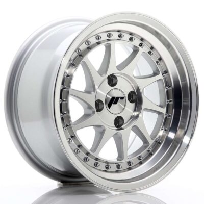Japan Racing JR26 15" 8J ET15 4x100 Silver Machined Face