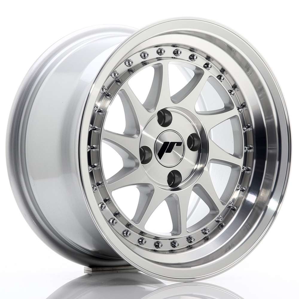 Japan Racing JR26 15" 8J ET15 4x100 Silver Machined Face