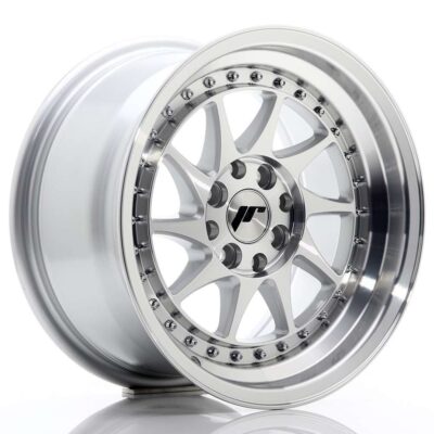 Japan Racing JR26 15" 8J ET25 4x100/4x108 Silver Machined Face