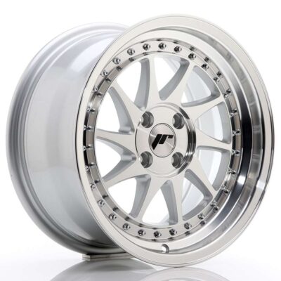 Japan Racing JR26 16" 8J ET30 4x100 Silver Machined Face