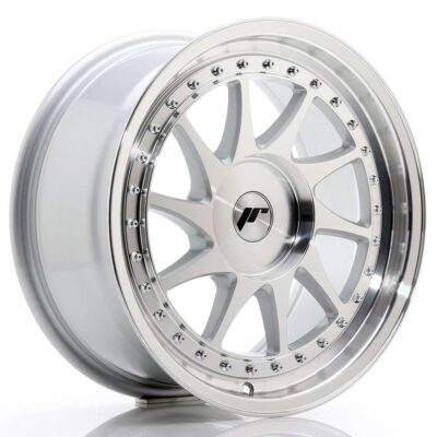 Japan Racing JR26 17" 8J ET20-ET35 + 9J ET20-ET35 BLANK Silver Machined Face