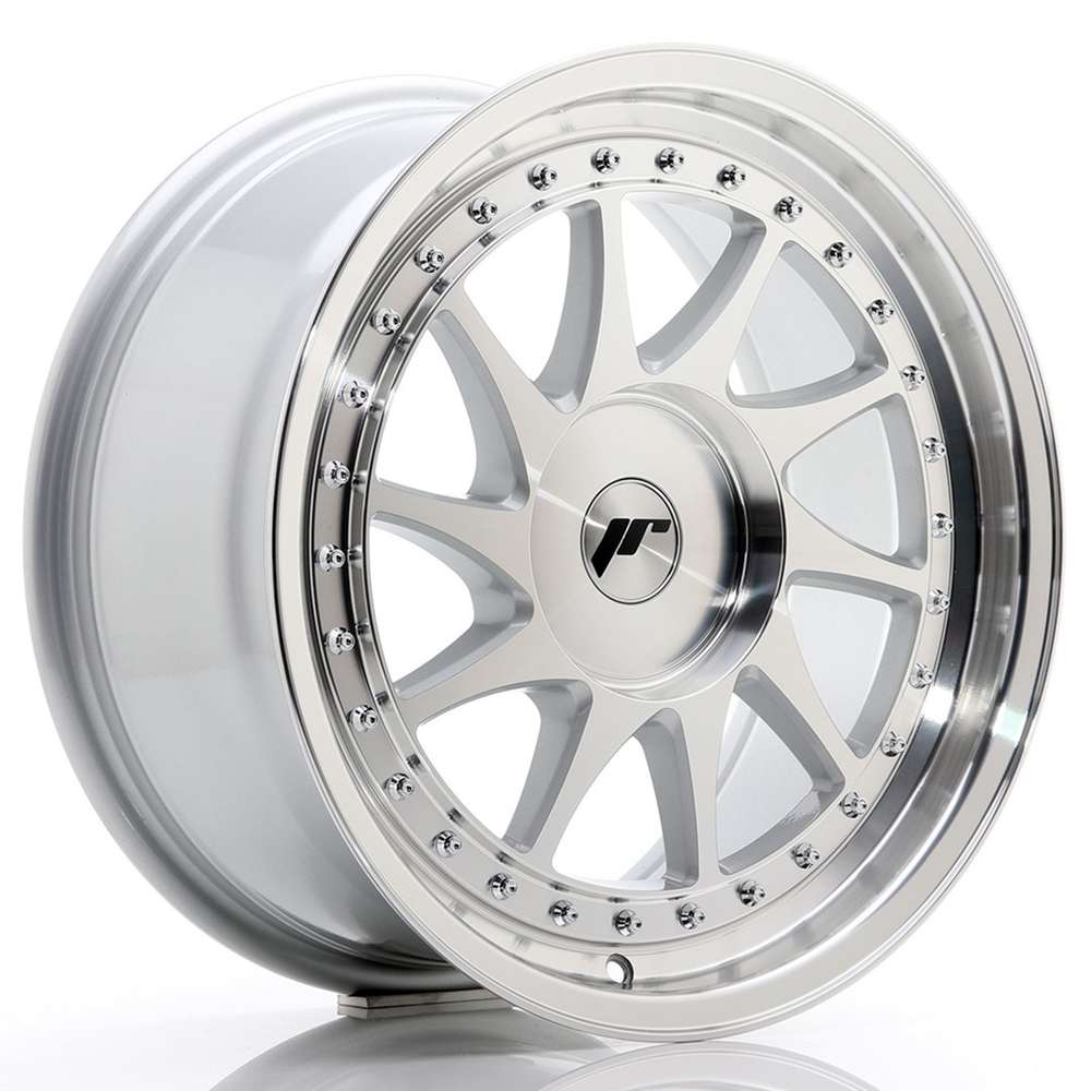 Japan Racing JR26 17" 8J ET20-ET35 + 9J ET20-ET35 BLANK Silver Machined Face
