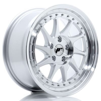Japan Racing JR26 17" 8J ET35 5x112 Silver Machined Face