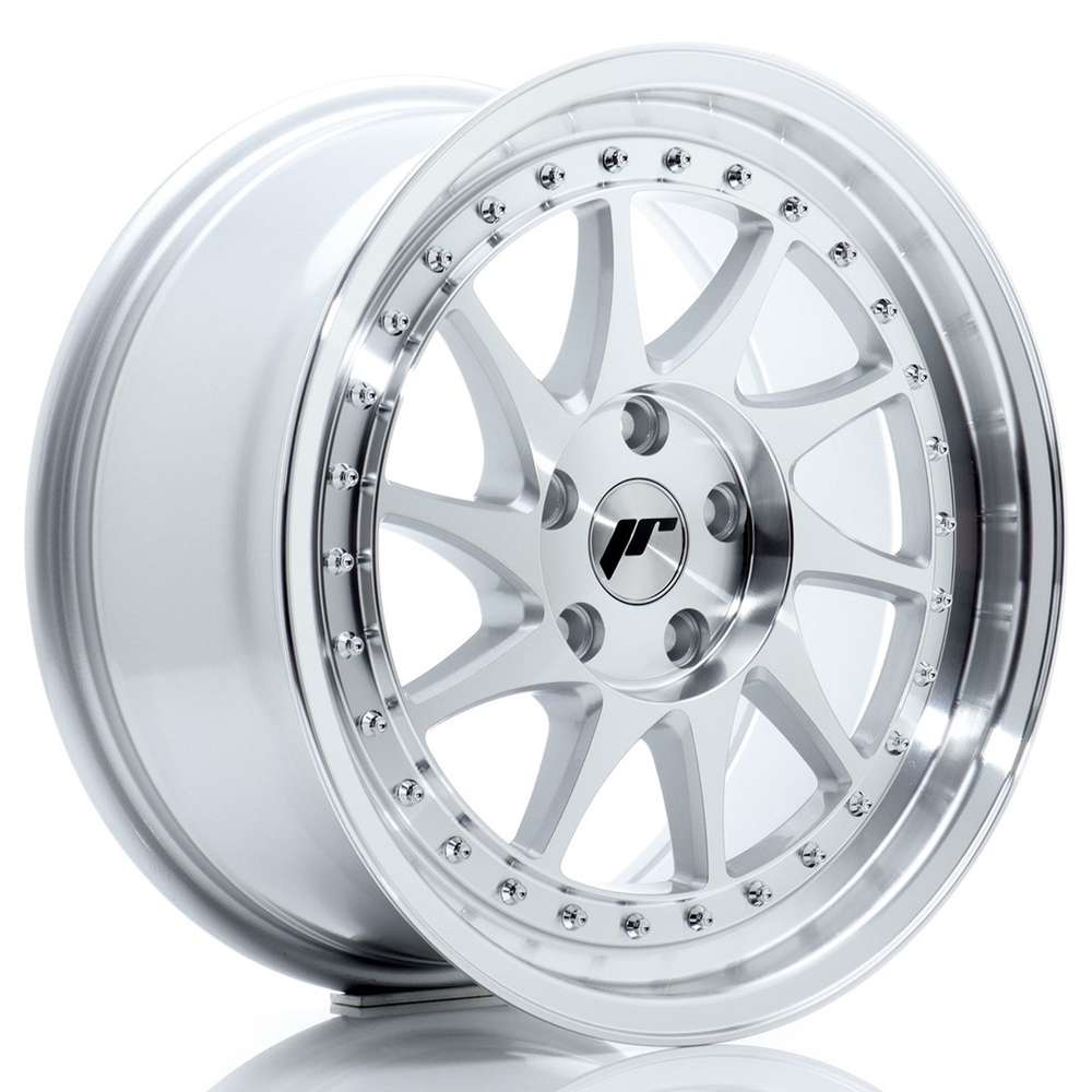Japan Racing JR26 17" 8J ET35 5x112 Silver Machined Face