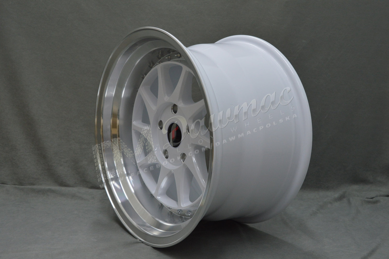 Japan Racing JR26 17" 9J ET20-ET35 BLANK White w/ Machined Lip - obrazek 3
