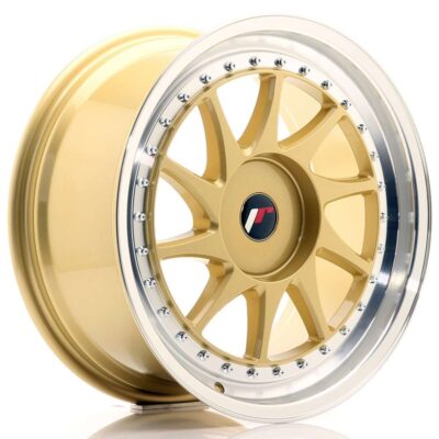 Japan Racing JR26 18" 8,5J ET20-ET40 BLANK Gold w/ Machined Lip
