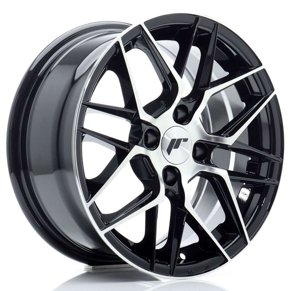 Japan Racing JR28 15" 7J ET25 4x100 Gloss Black Machined Face