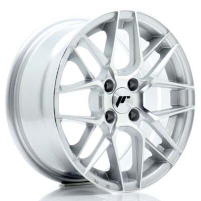 Japan Racing JR28 15" 7J ET25 4x100 Silver Machined Face