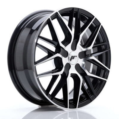 Japan Racing JR28 17" 7J ET20-45 4x100-5x120 BLANK Gloss Black Machined Face