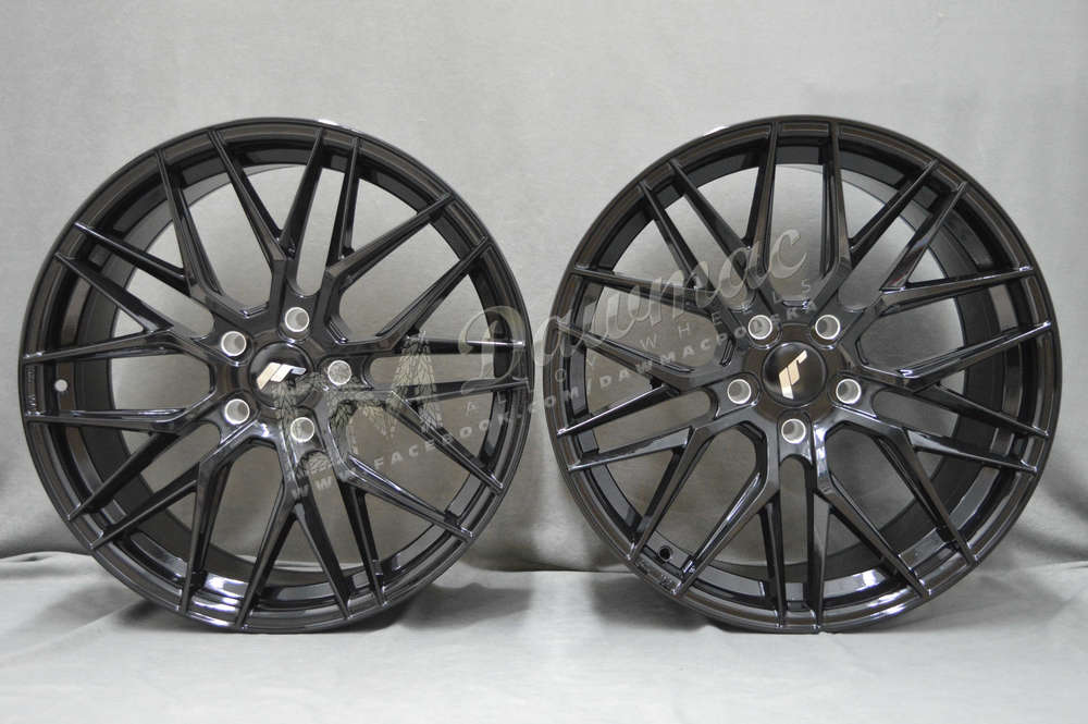 Japan Racing JR28 17" 7J ET20-45 + 8J ET25-40 4x100-5x120 BLANK Glossy Black