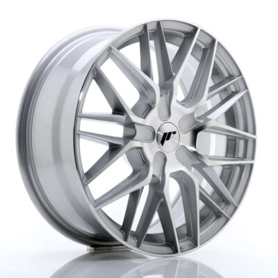 Japan Racing JR28 17" 7J ET20-45 + 8J ET25-40 4x100-5x120 BLANK Silver Machined Face