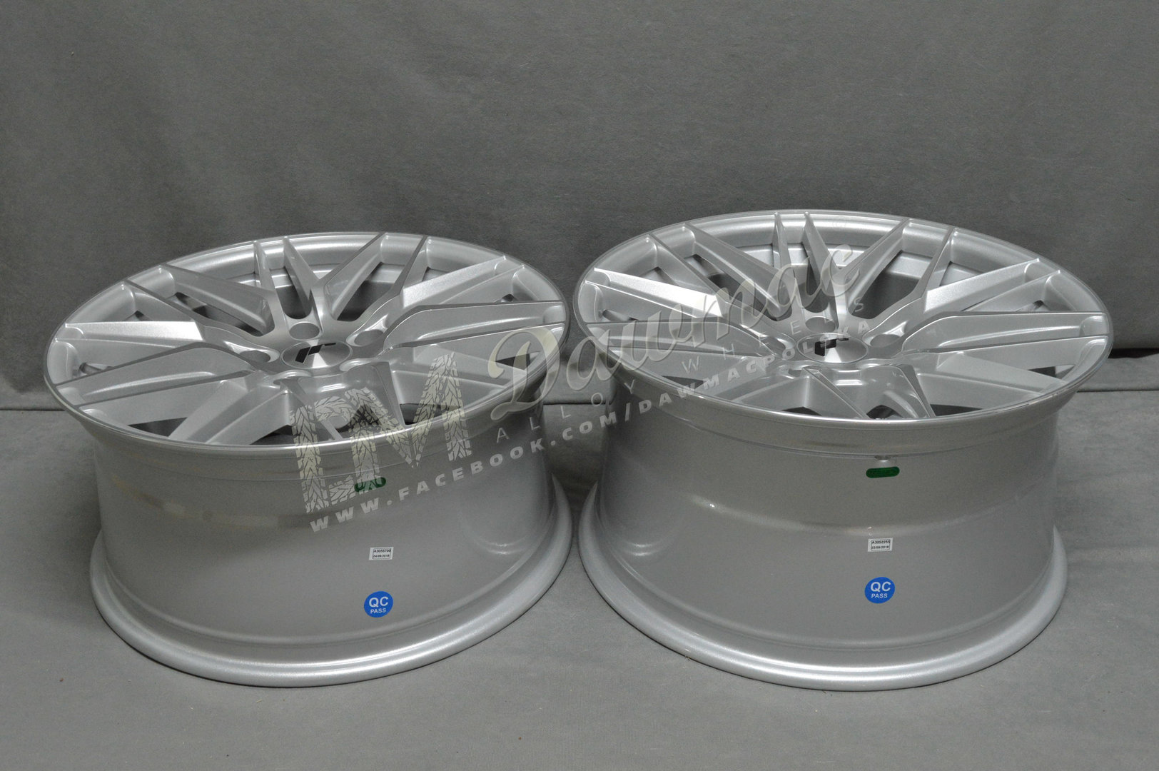 Japan Racing JR28 18" 7,5J ET20-40 + 9,5J ET20-40 5x100-5x120 BLANK Silver Machined Face - obrazek 7
