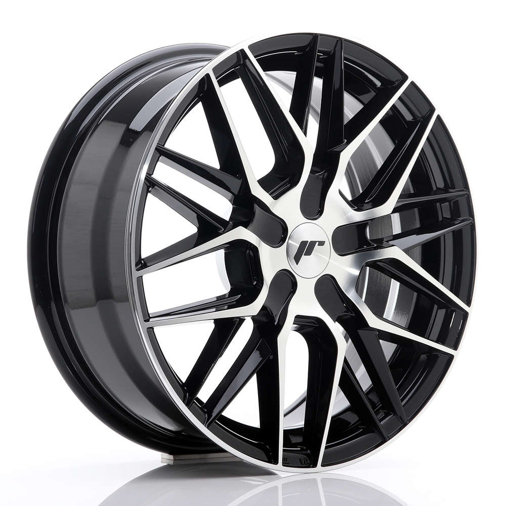 Japan Racing JR28 18" 9,5J ET20-40 5x100-5x120 BLANK Gloss Black Machined Face