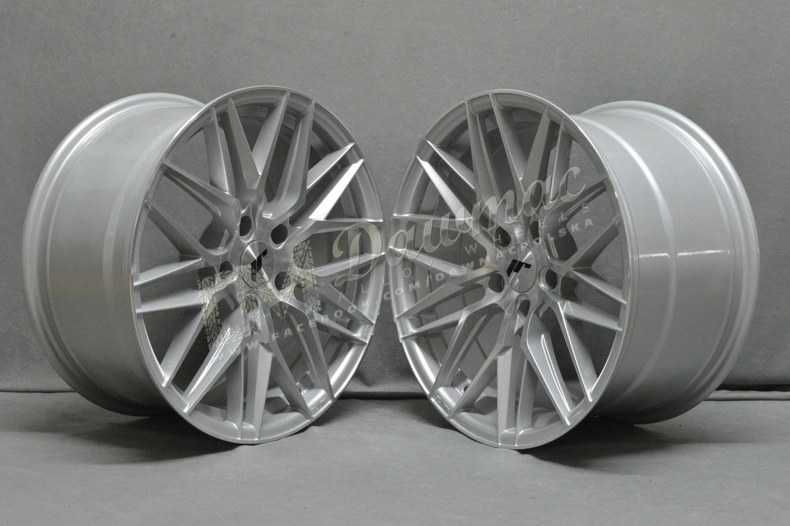 Japan Racing JR28 20" 10J ET20-40 5x100-5x130 BLANK Silver Machined Face - obrazek 3