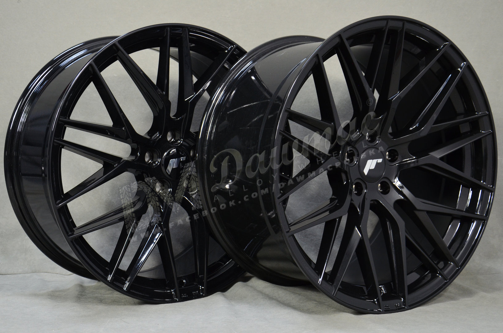 Japan Racing JR28 20" 8,5J ET40 + 10J ET40 5x112 Gloss Black - obrazek 4