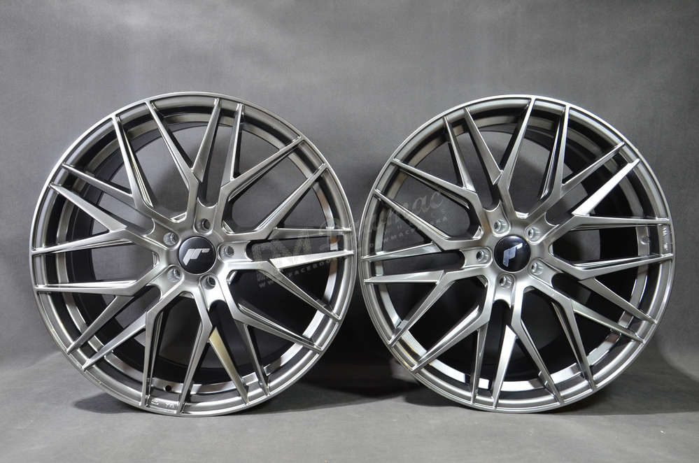 Japan Racing JR28 21" 9J ET15-45 + 10,5J ET15-55 5x108-5x130 BLANK Hyper Black