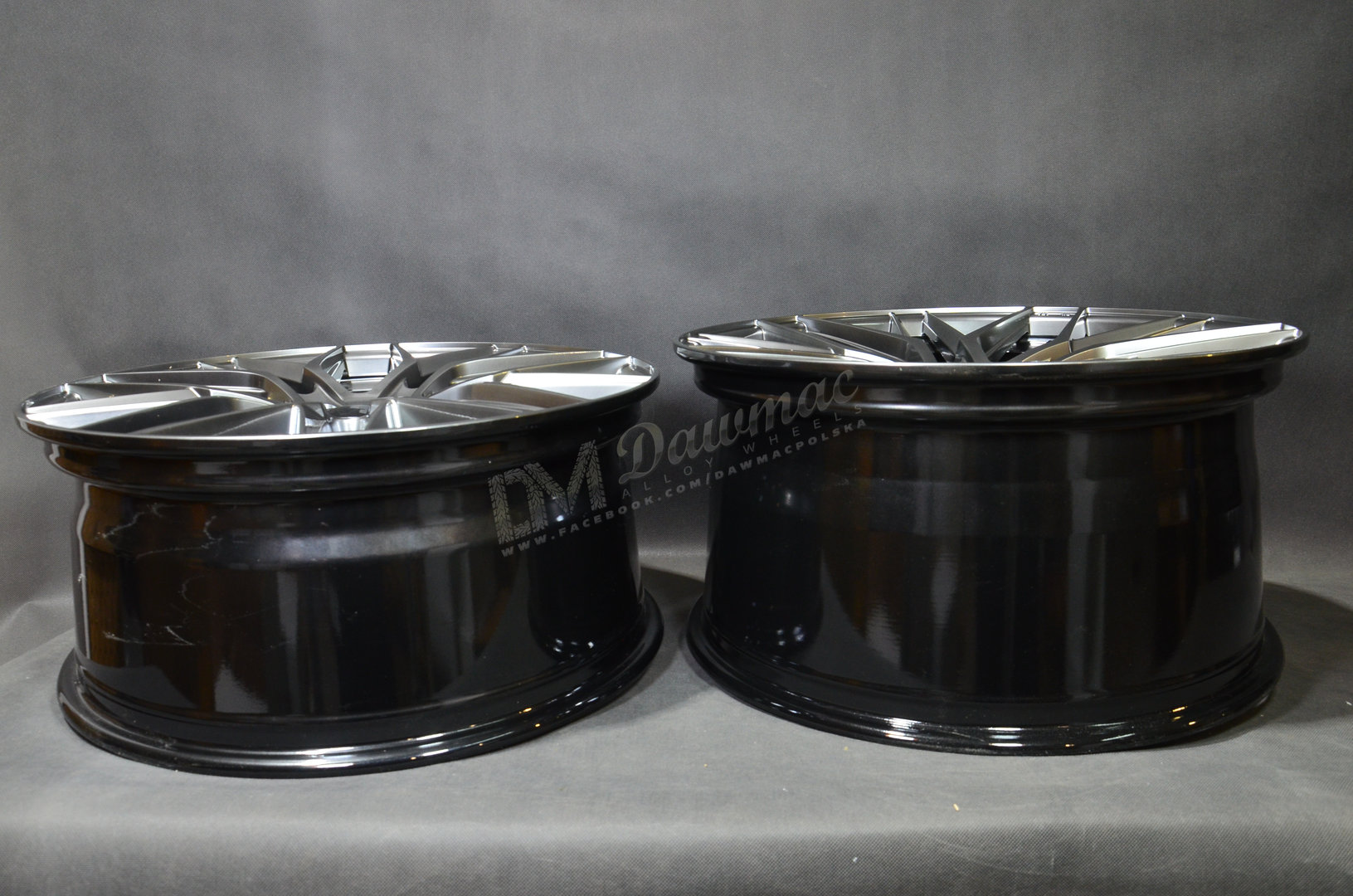 Japan Racing JR28 21" 9J ET15-45 + 10,5J ET15-55 5x108-5x130 BLANK Hyper Black - obrazek 6