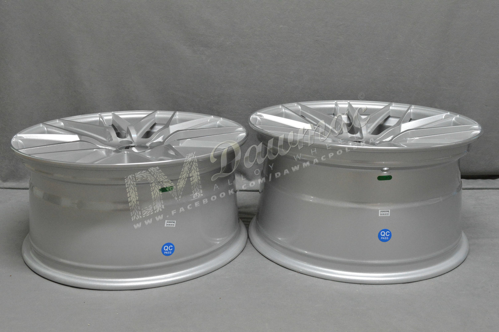 Japan Racing JR28 21" 9J ET15-45 + 10,5J ET15-55 5x108-5x130 BLANK Silver Machined Face - obrazek 8