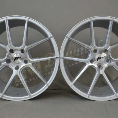 Japan Racing JR30 20" 8,5J ET35 + 10J ET48 5x120 Silver Machined Face