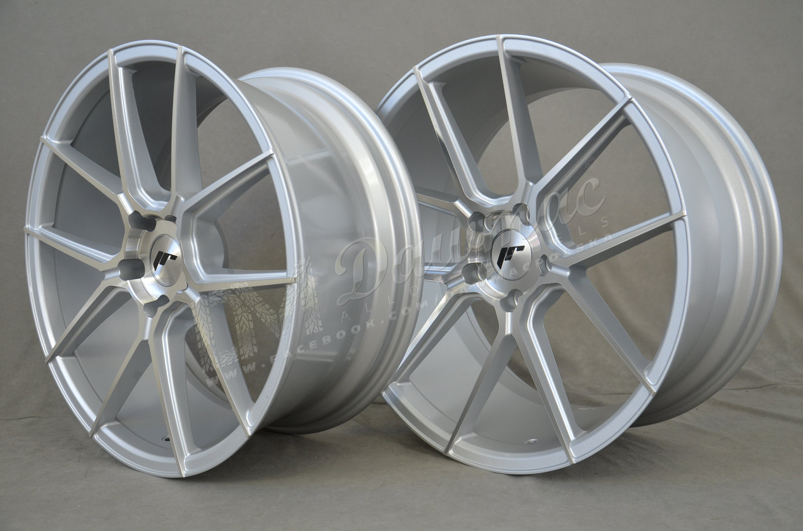 Japan Racing JR30 20" 8,5J ET35 + 10J ET48 5x120 Silver Machined Face - obrazek 4