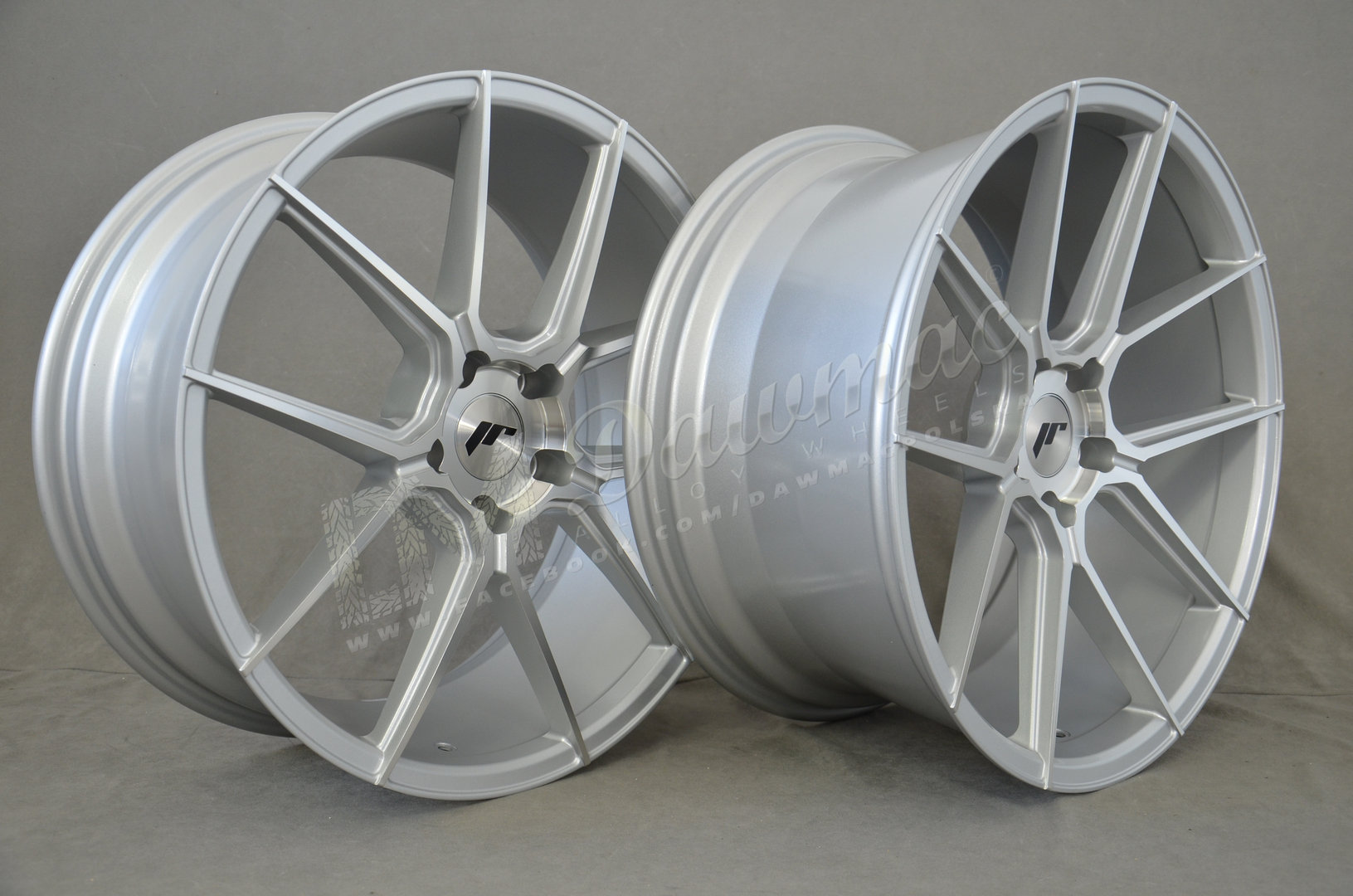 Japan Racing JR30 20" 8,5J ET35 + 10J ET48 5x120 Silver Machined Face - obrazek 5