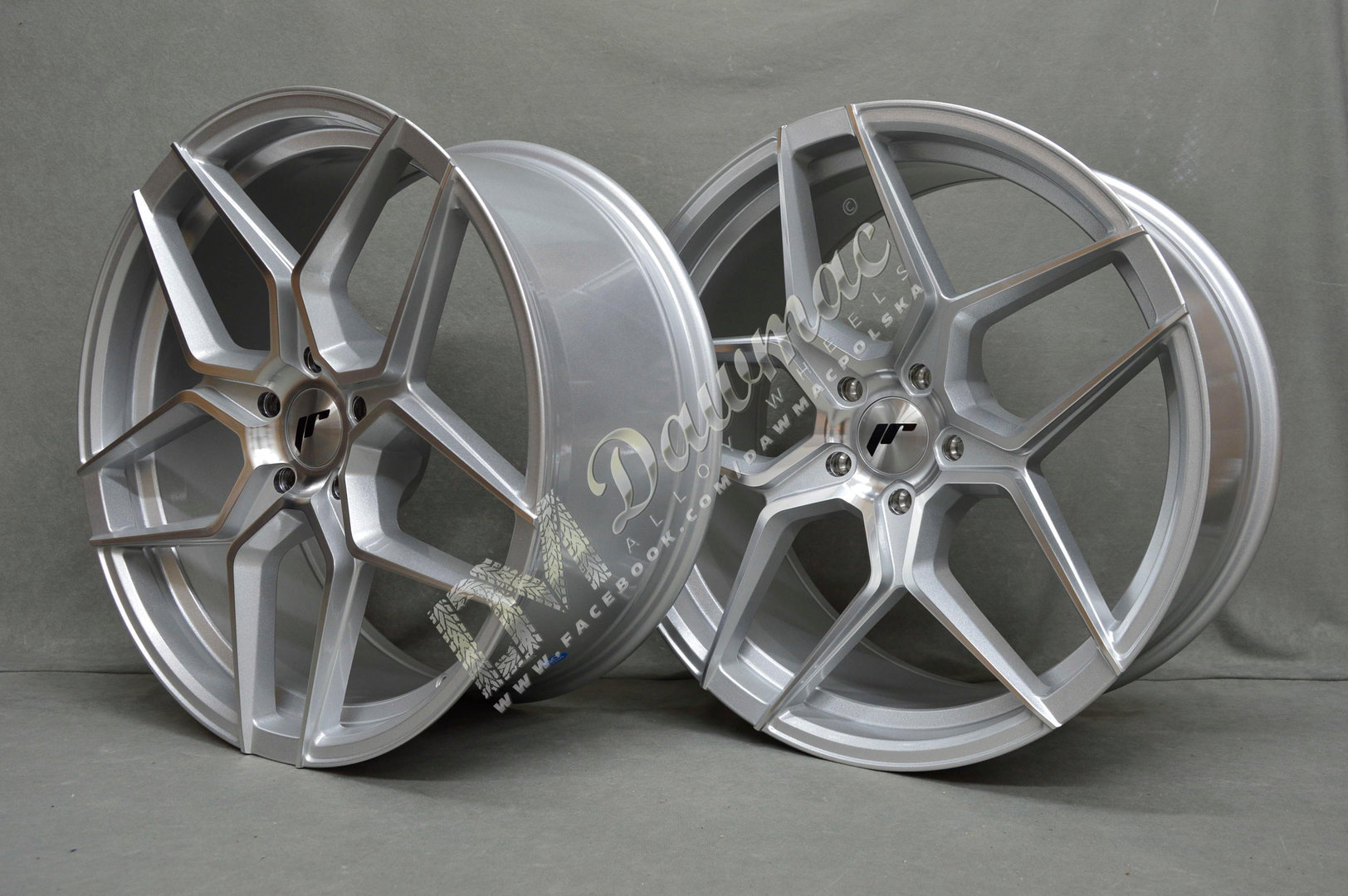 Japan Racing JR34 20" 9J ET20-ET40 + 10J ET20-ET40 BLANK Silver Machined Face - obrazek 3