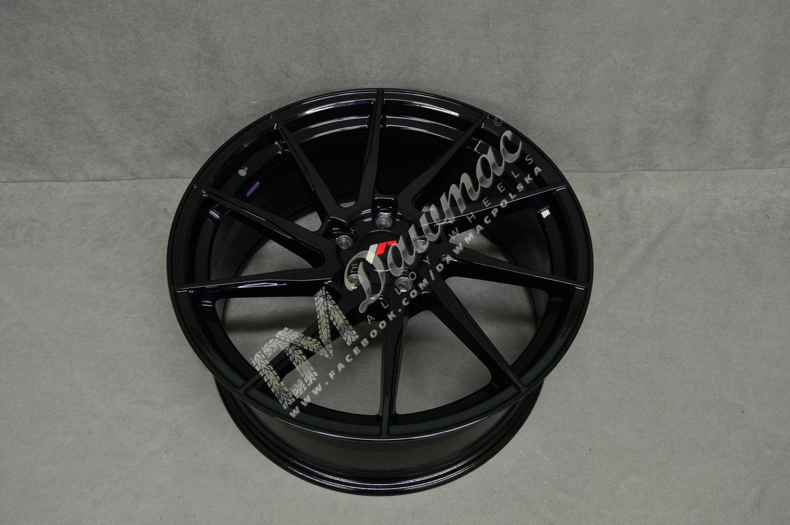 Japan Racing JR36 19" 8,5J ET20-ET45 + 9,5J ET20-ET45 BLANK Gloss Black - obrazek 5
