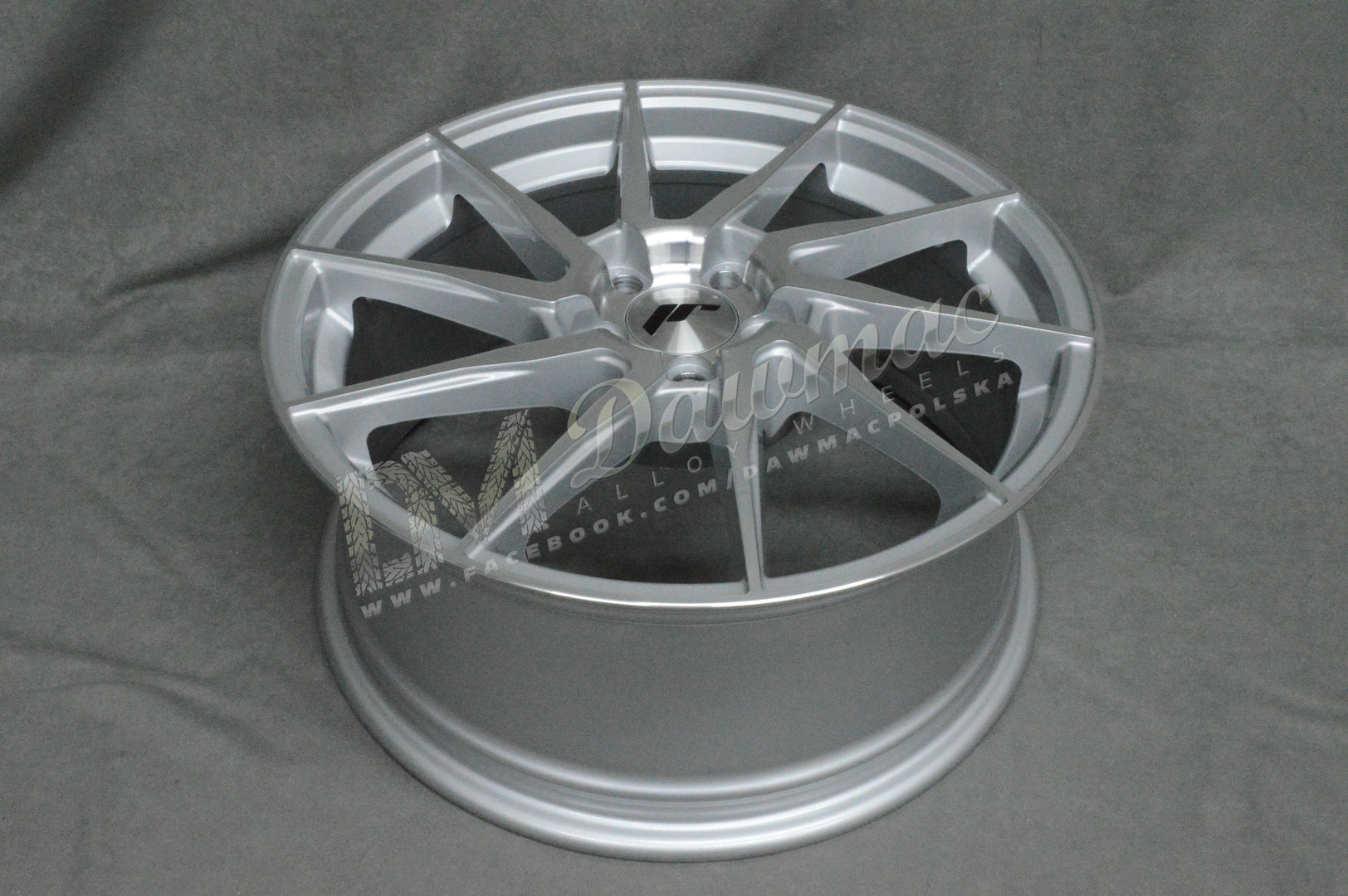 Japan Racing JR36 19" 8,5J ET20-ET45 BLANK Silver Machined Face - obrazek 5