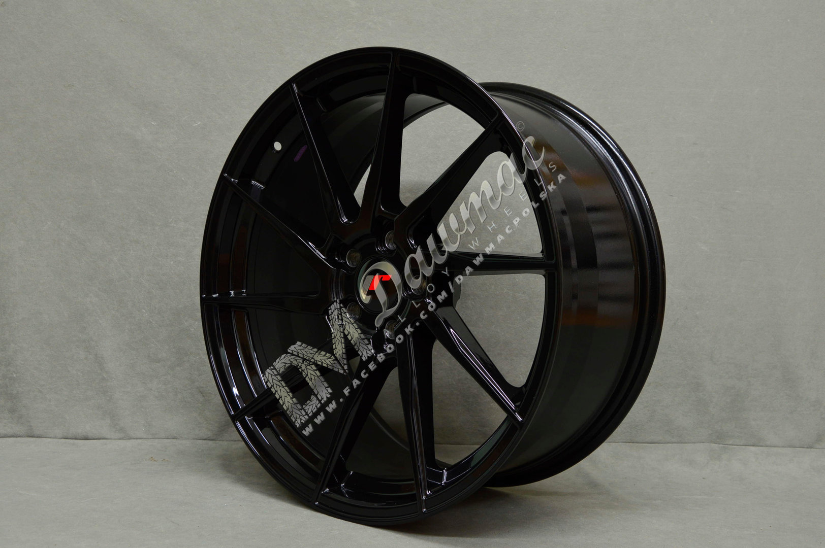 Japan Racing JR36 20" 9J ET20-ET50 + 10,5J ET10-ET35 BLANK Gloss Black - obrazek 3