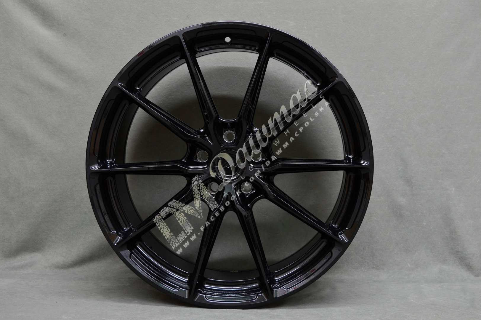 Japan Racing JR37 21" 10,5J ET10-ET46 BLANK Glossy Black - obrazek 2