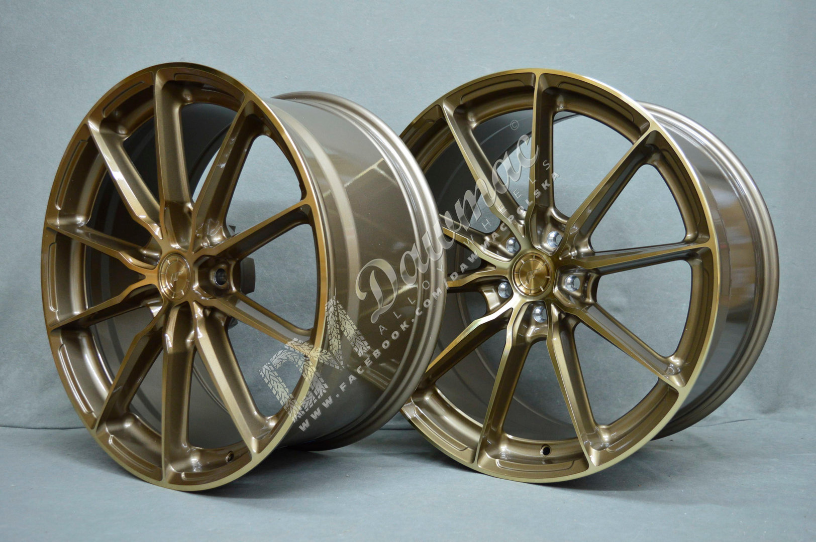 Japan Racing JR37 21" 9J ET10-ET52 + 11,5J ET17-ET60 BLANK Platinum Bronze - obrazek 3