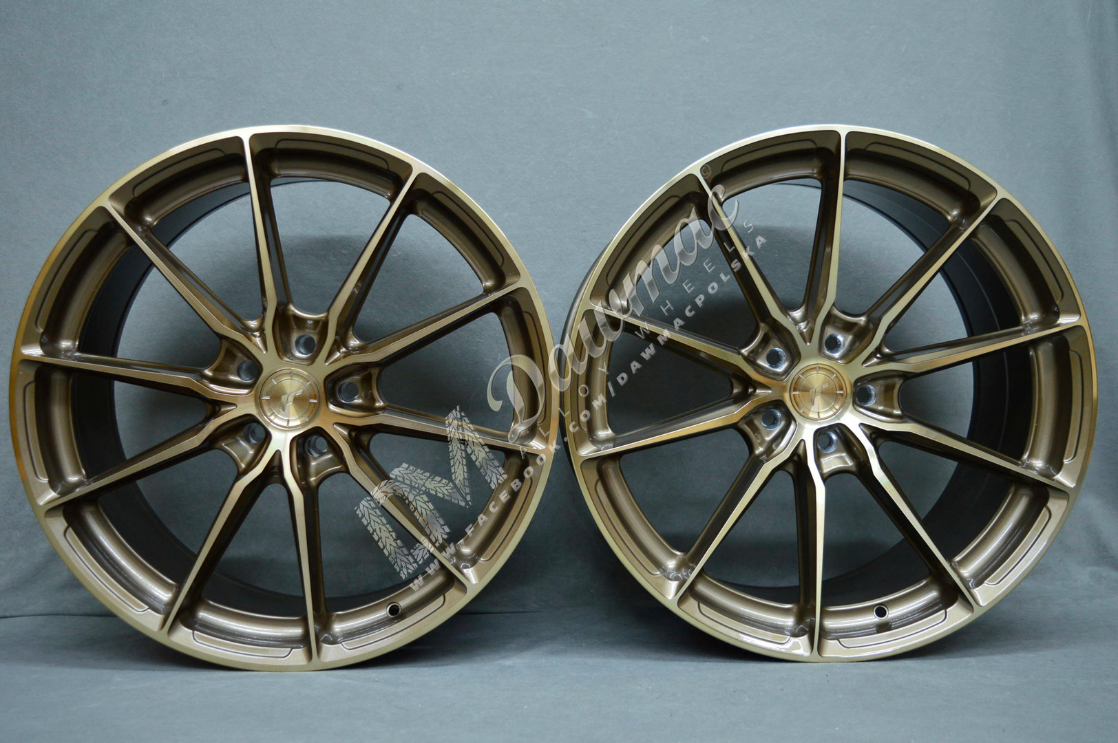 Japan Racing JR37 21" 9J ET10-ET52 + 11J ET11-ET55 BLANK Platinum Bronze - obrazek 2