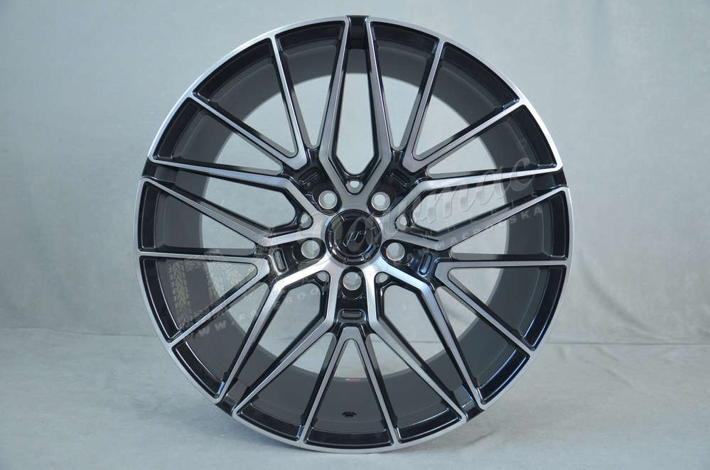 Japan Racing JR38 18" 8J ET20-42 BLANK Black Brushed w/Tinted Face