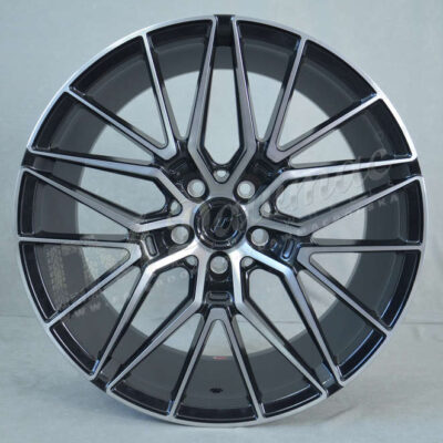Japan Racing JR38 18" 9J ET20-45 BLANK Black Brushed w/Tinted Face