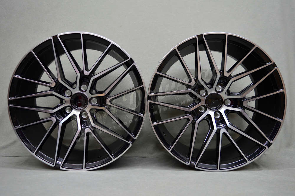 Japan Racing JR38 20" 8,5J ET20-45 + 10,5J ET20-45 BLANK Black Brushed w/Tinted Face